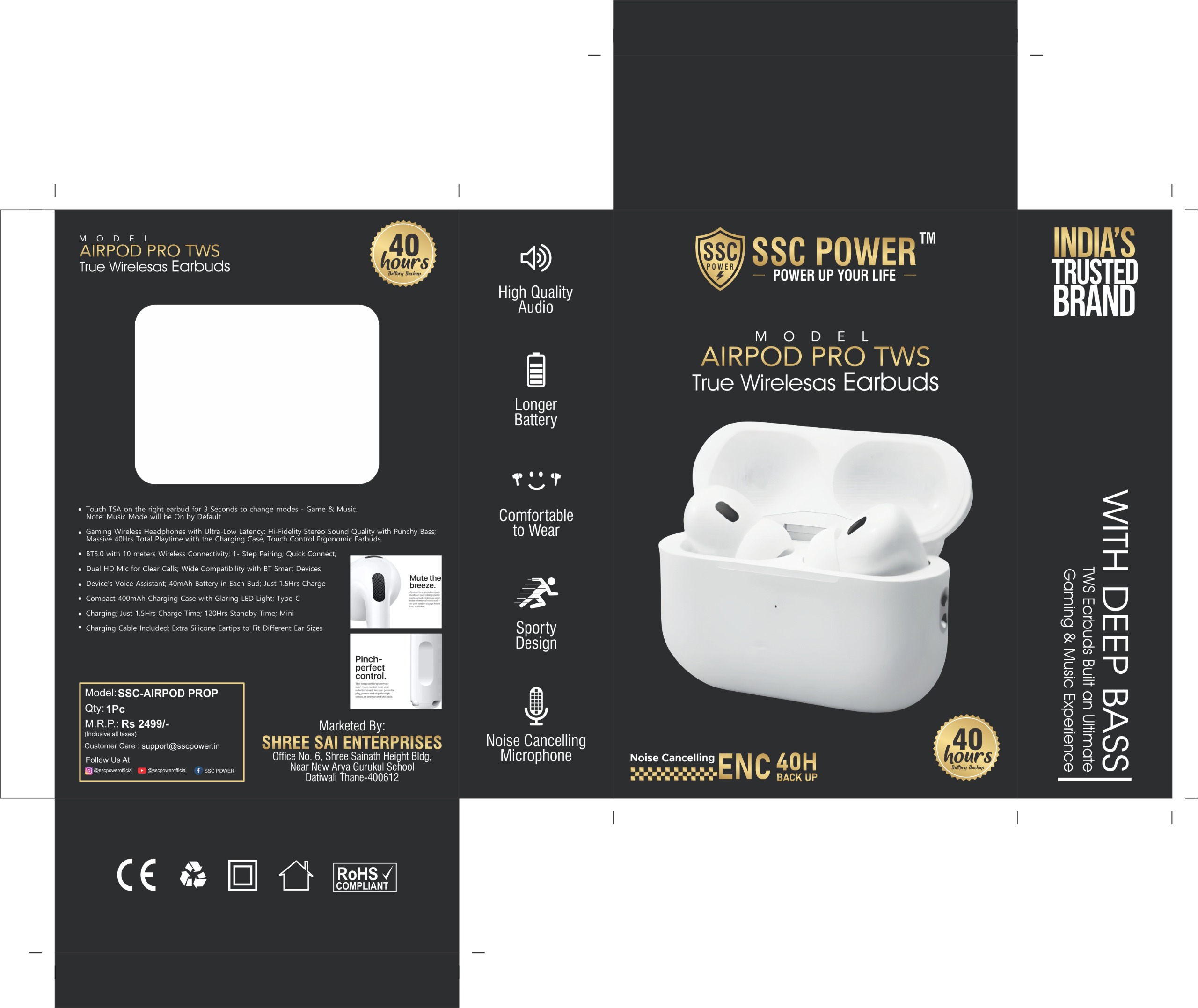 SSC POWER AIRPOD PRO TWS