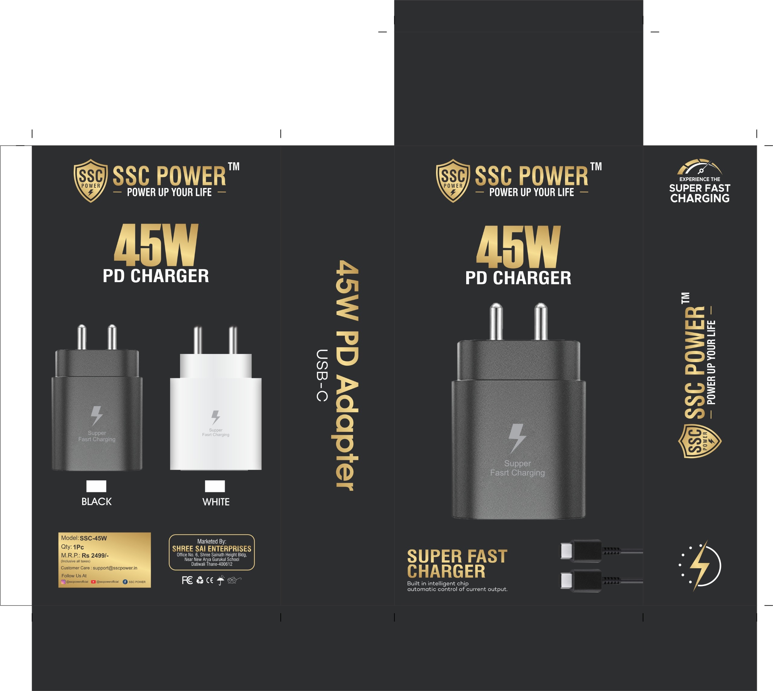 SSC POWER 45W PD Adapter