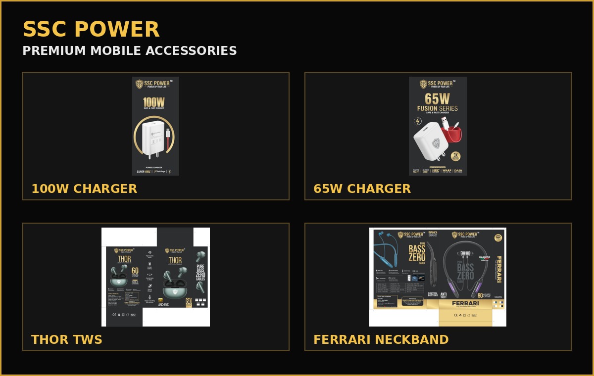 SSC POWER premium mobile accessories